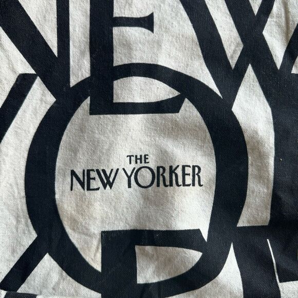 Vintage The New Yorker Classic Canvas Tote Bag - Picture 3 of 4